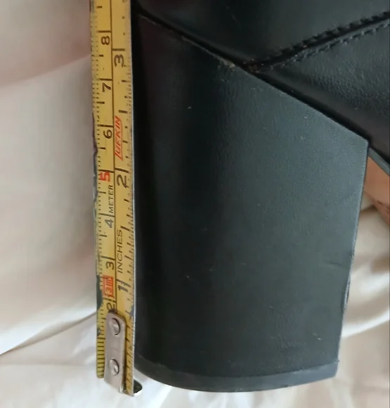 Black Leather Ankle Boots - Picture 11 of 15